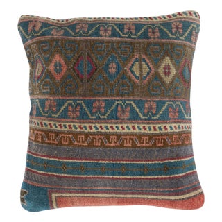 16"x16" Handmade Turkish Cushion Cover. Handmade Rug Pillow. Rustic Throw Pillow For Sale