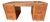 1950s Leopold Executive Desk With Drop-Front Keyboard/Typewriter Drawer- Mid-Century Modern Walnut Desk For Sale
