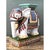 This vintage ceramic elephant low stool showcases exceptional decorative artistry, its charming figural form rendered in...