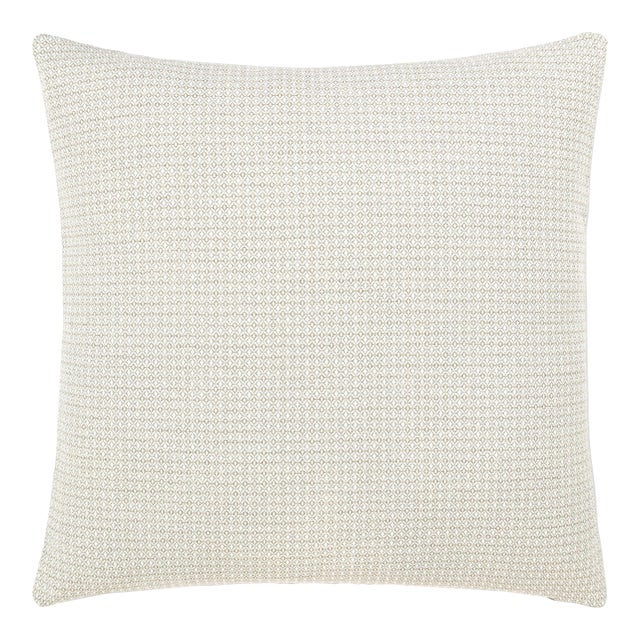 Scalamandre 22" x 22" Bird'S Eye Outdoor Pillow in Linen For Sale