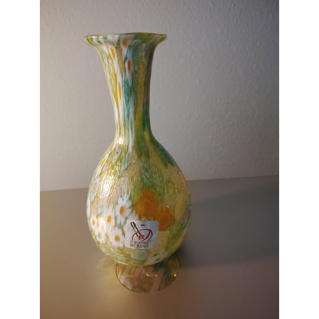 Italian Green Murano Vase For Sale - Image 16 of 17