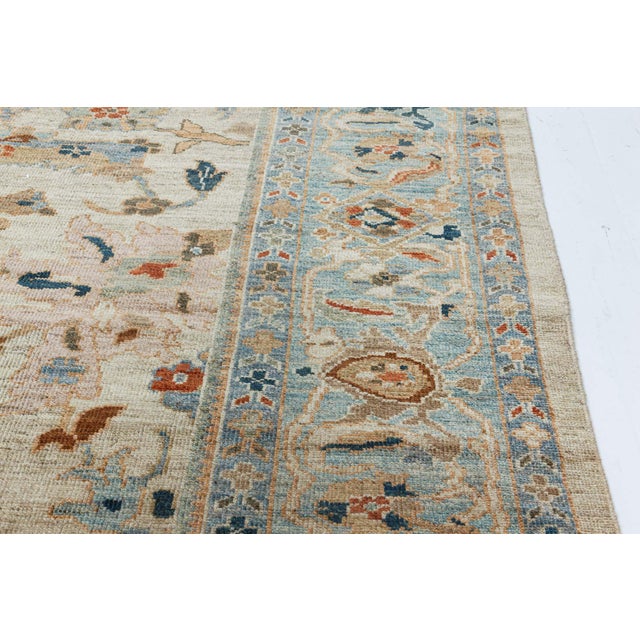 Traditional-Style Sultanabad Soft Beige Rug "Eden Mist" by Doris Leslie Blau For Sale - Image 4 of 8