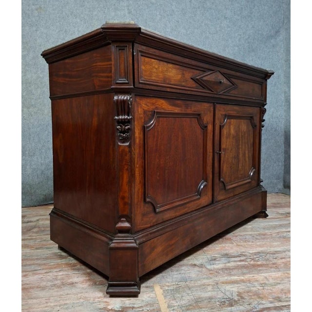 Traditional Drop-Front Writing Desk in Mahogany and Veneer For Sale - Image 3 of 12