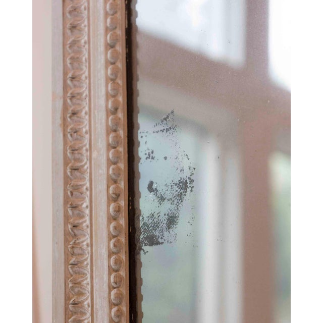 18th Century French 18th Century Louis XVI Painted Mirror with Original Glass For Sale - Image 5 of 8