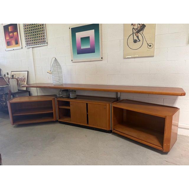 Tecno MG14 Modular Bookcase or Sideboard by Osvaldo Borsani for Tecno, 1960, Set of 3 For Sale - Image 4 of 12