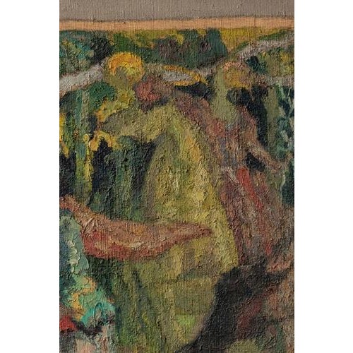 Jean Didier-Tourné, The Hunt, Oil Painting on Canvas, Early 20th Century For Sale - Image 4 of 9