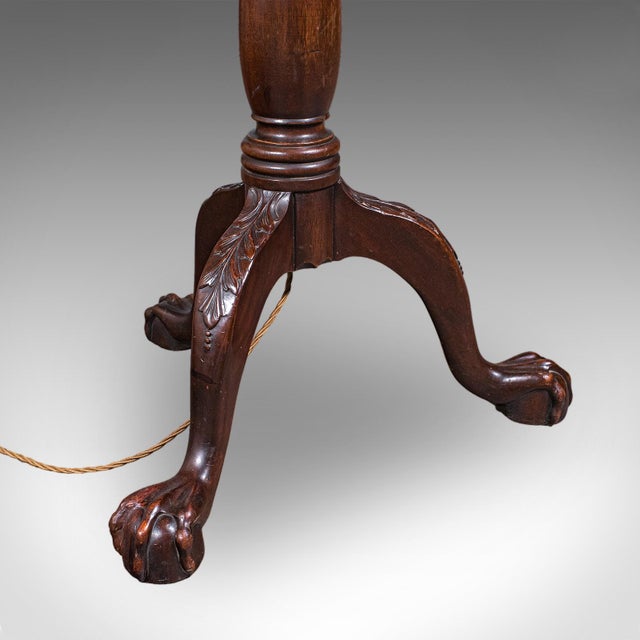 Antique Standard Lamp, English, Floor Light, William IV Revival, Victorian, 1890 For Sale - Image 11 of 12