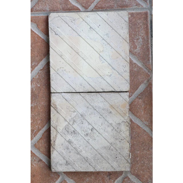 Early 20th Century 20th Century Tin-Glazed Pottery Tiles - a Pair For Sale - Image 5 of 8