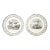 Pair of French Faience Black Transfer-Printed Napoleonic Plates, P&h Choisy For Sale