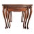 Wood Late 20th Century Cherry Carved Stacking Tables With Cabriole Legs Set of 3 For Sale - Image 7 of 12