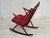 Red Vintage Danish Rocking Chair by Frank Reenskaug for Bramin, 1960s For Sale - Image 8 of 18