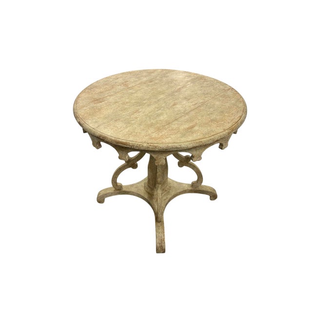 Rose Tarlow Attributed Nantucket Side Table SKU AT-233 Material: Wood Finish: Chipped Off-White Painted Dimensions: 32"...