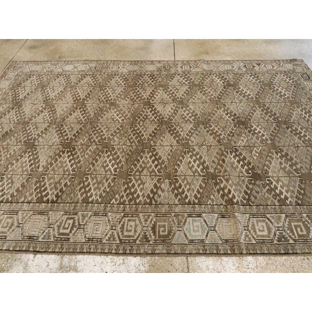 Galerie Shabab Collection Early 20th Century Central Asian Turkoman Carpet For Sale - Image 9 of 12