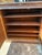 Vintage Classical Style Two Door Leather and Walnut Cabinet For Sale - Image 10 of 11
