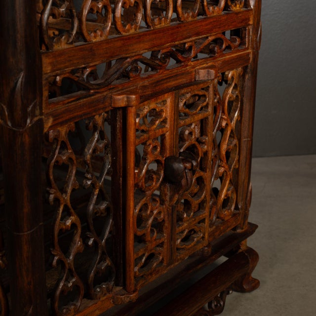 Asian Antique Vietnamese Pagoda Bird Cage For Sale - Image 3 of 12