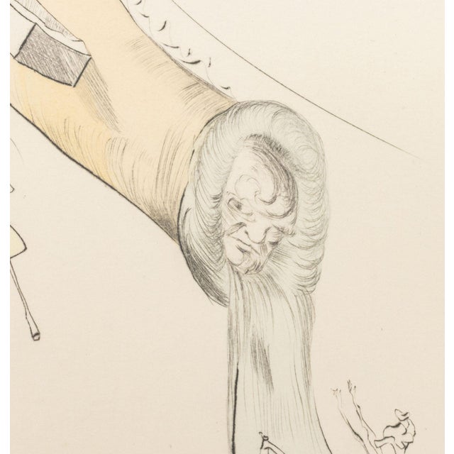 Printmaking Materials Salvador Dali "Freud a Tete D'Escargot" Etching For Sale - Image 7 of 10