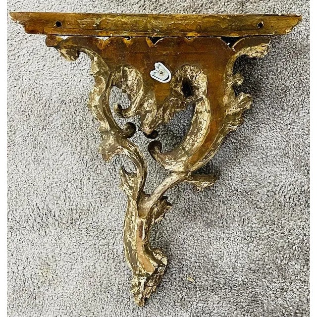 Antique French Baroque Style Wall Bracket, a Pair For Sale - Image 9 of 10