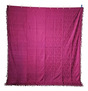 Antique Italian Bedspread in Calabrian Silk, 1770