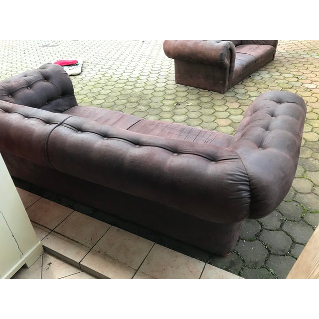 Chesterfield Style Couch Sofa, 1990s For Sale - Image 4 of 18
