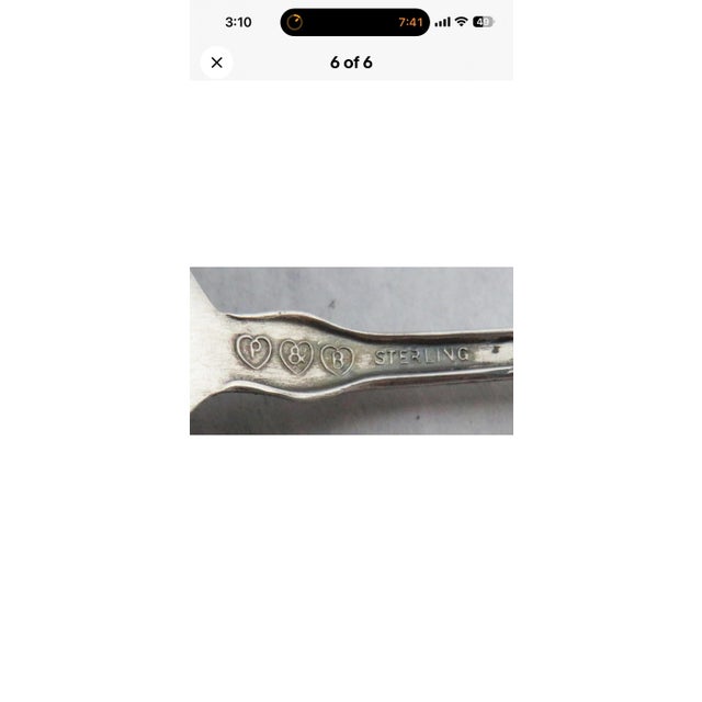 Rare Paye & Baker Mfg. Co Sterling Silver 5 1/2" Confection Server For Sale - Image 4 of 7