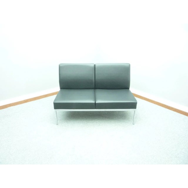 1970s Mid-Century Skai Leather Bench from Wilkhahn, 1960s For Sale - Image 5 of 12