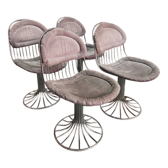 Vintage Italian Chairs by Gastone Rinaldi for Rima Padova, 1970s, Set of 4 For Sale