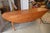 English Vintage Large Oval Rustic Pine Wood Drop Leaf Dining Table W/ Shapely Feet For Sale - Image 3 of 18