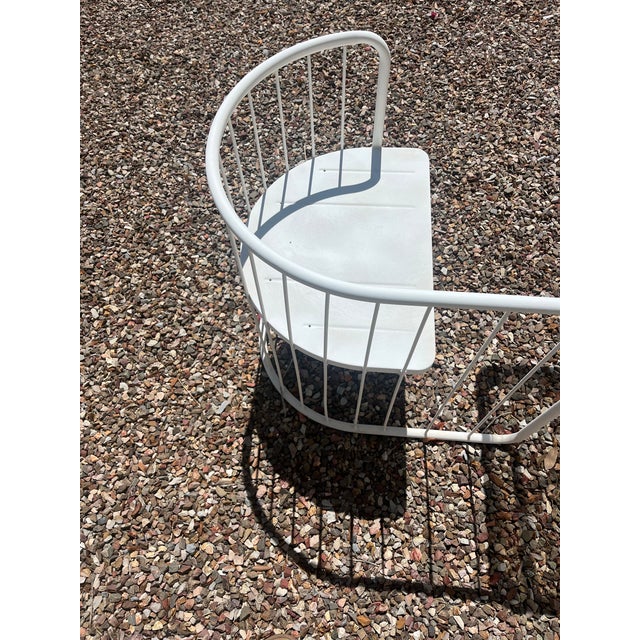 White 1960-70’s Iconic Emu Italian Wire Bistro System For Sale - Image 8 of 12