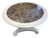 Mid 20th Century Pedestal Table With Marble Center Top For Sale
