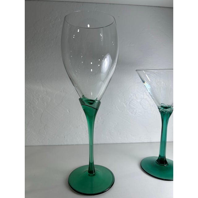 Wine glasses are very tall and elegant standing at 9.75 tall and diameter from edge to edge of top of glass is 2.75. The...