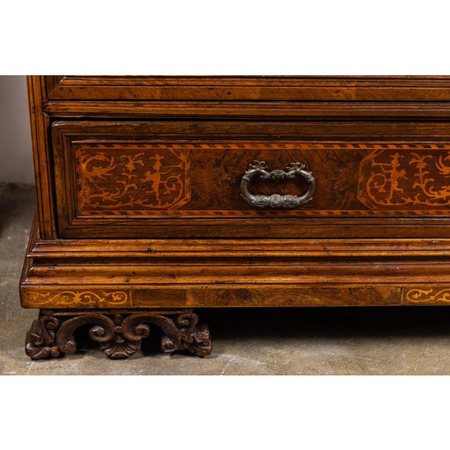 Italian Unique, Flip-Top, Inlaid Italian Commode For Sale - Image 3 of 9