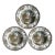English Johnson Bros. "The Friendly Village" Rimmed Soup Bowls- Set of 3 For Sale