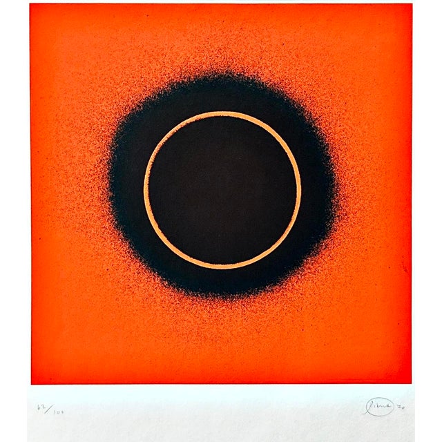 Otto Piene, Telerot and Teleschwarz, 1970, Serigraph, Framed For Sale - Image 3 of 7