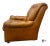 Camel Vintage Classic Leather Traditional Style Tufted Top Grain Leather Club Chair & Ottoman For Sale - Image 8 of 12