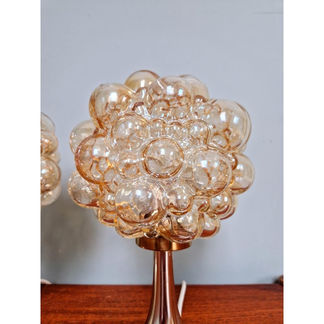 1970s Bubble Glass Lamps by Helena Tynell for Glashütte Limburg, 1970, Set of 2 For Sale - Image 5 of 18