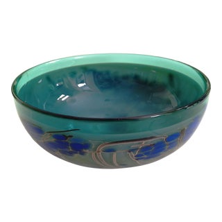 1990s Organic Modern Studio Art Glass Bowl For Sale