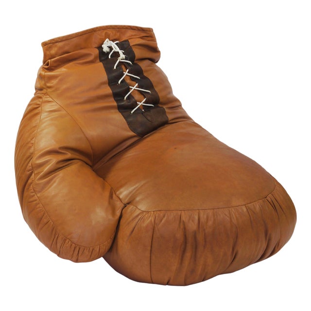 Leather Boxing Glove Chair attributed to Susi & Ueli Berger for de Sede, Switzerland, 1970s For Sale