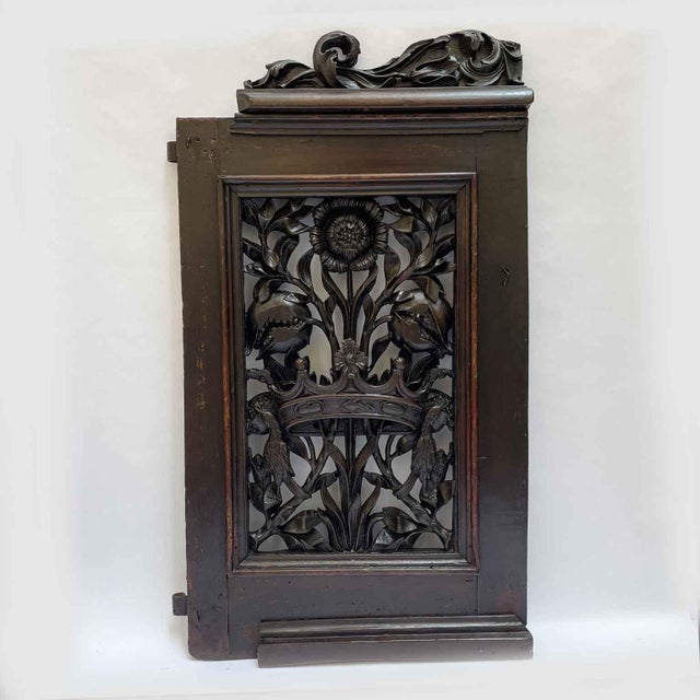 Carved Wooden Gate by Bottega Lombarda, 18th Century For Sale - Image 3 of 10