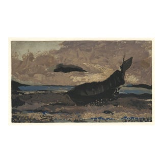 Braque Lithograph La Barque Echouee 1955, Varengeville For Sale