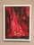 Original Swedish Oil on Panel – “Abstract Composition in Red” by Rune Pettersson – Signed – Newly Framed – 41 × 53 cm...