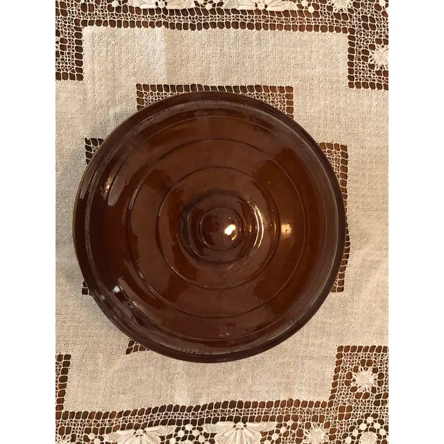 Farmhouse Antique Beehive-Style Covered Bowl / Baking Dish For Sale - Image 3 of 12