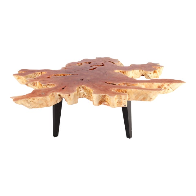 Modern Lychee Living Edge Coffee Table 97 For Sale