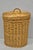 Vintage Mid Century Modern Handwoven Wicker Rattan Laundry Basket W Lid For Sale - Image 17 of 17