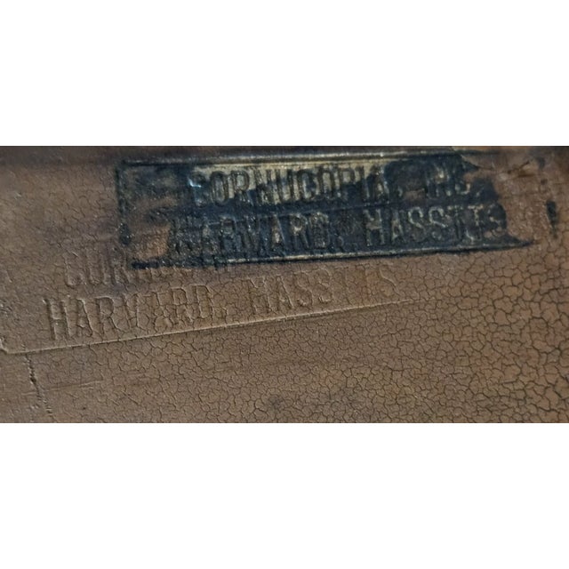 Late 20th Century d.r. Dimes Red Sack Back Windsor Writing Arm Chair Bench Made New Hampshire For Sale - Image 10 of 10