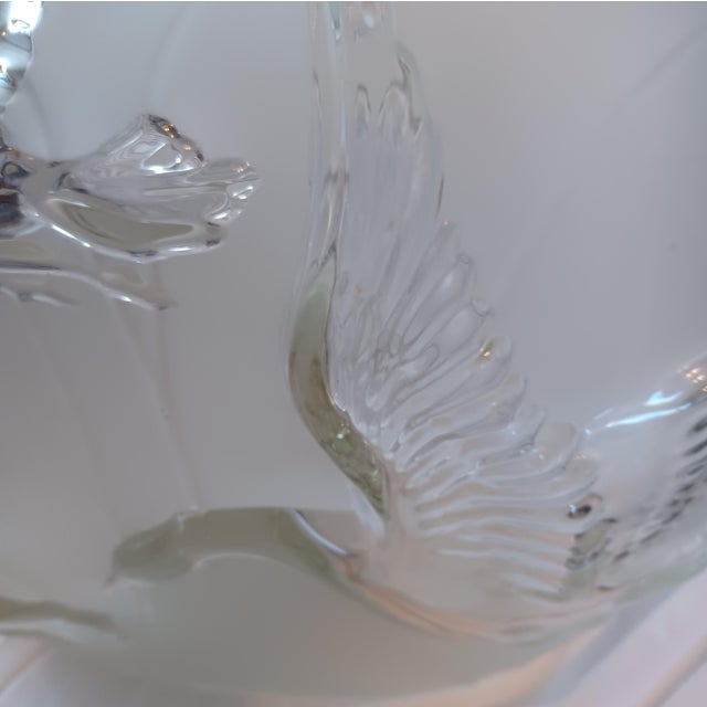 Phoenix Glass 1930s Flying Geese Pattern Pillow Vase For Sale - Image 4 of 10