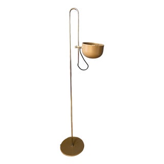 Vintage Beige Adjustable Floor Lamp For Sale