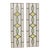 Metal Art Deco Geometric Stained Glass Window, Set of 2 For Sale - Image 7 of 18