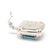 Modern Slane Large Square Blue Topaz Enhancer, Sterling Silver, Length 1.5 In For Sale - Image 3 of 4