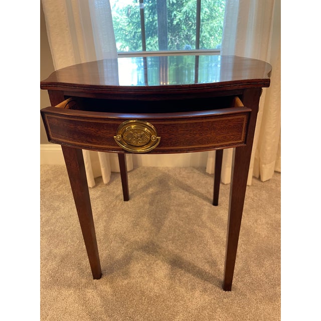 Beautiful Kindel mahogany side table from Kindel's fine furniture Winterthur Reproduction Collection. Simple design with...