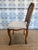 Set of Six Carved Wood Cane Back Dining Chairs With Upholstered Seats For Sale - Image 4 of 6